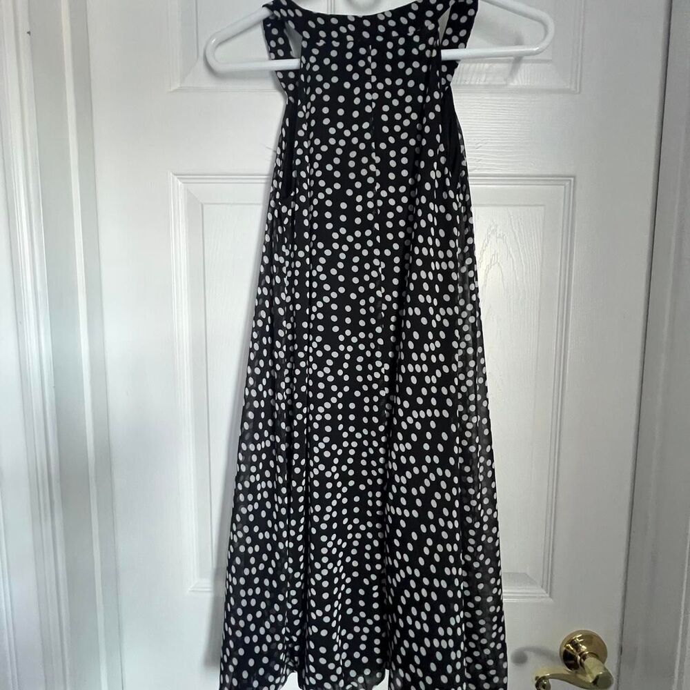 Black and white polka dot dress with baloon bottom Size S - Picture 4 of 6
